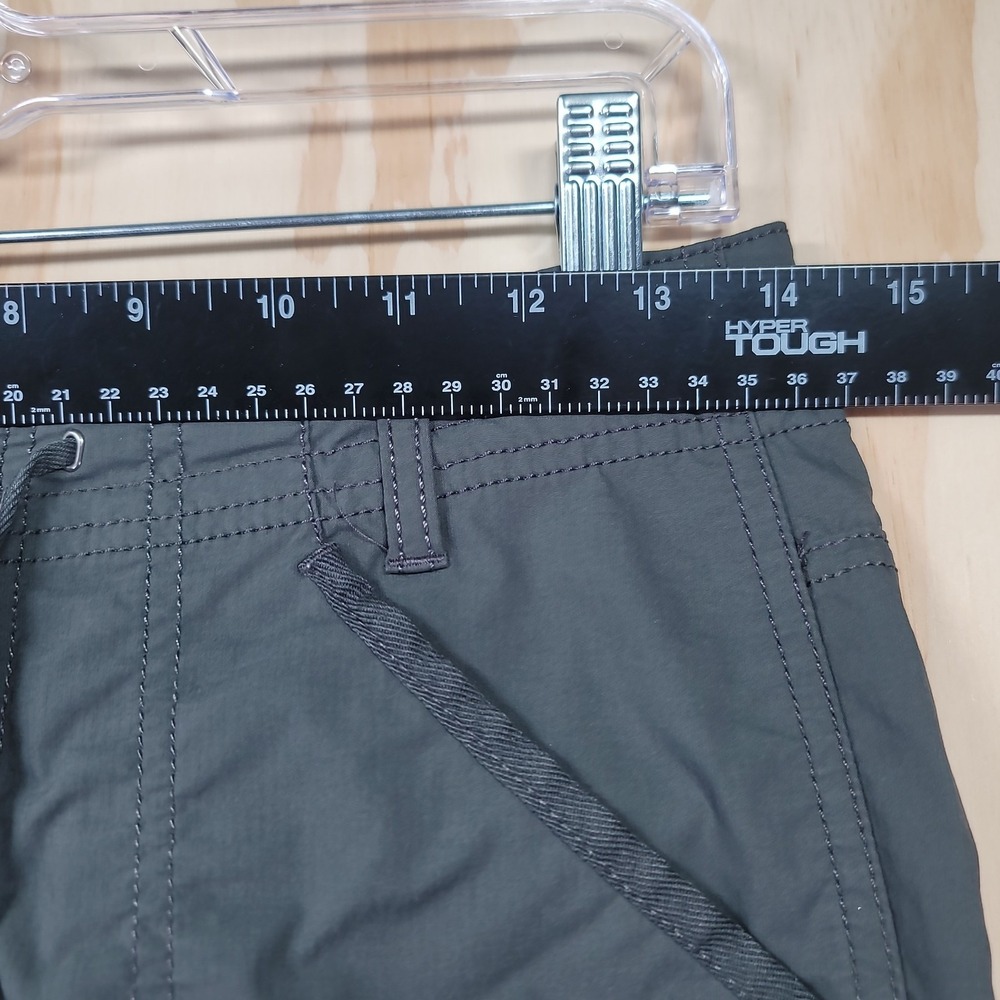 REI Hiking Pants Womens 0 Petite Gray Nylon Cargo Outdoor Draw String Waist Adj - Picture 6 of 16